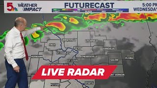 LIVE RADAR: Severe storms possible this evening in St. Louis region | Weather Impact Alert