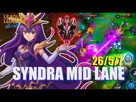 Wild Rift - Insane Carry -SYNDRA MID - Hitting GM