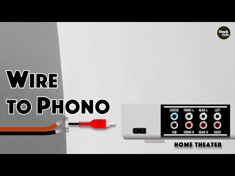 Speaker Wire to Phono (RCA Plug)