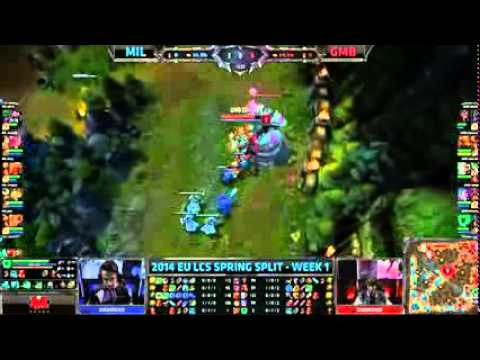 Millenium vs Gambit Gaming   LCS EU 2014 W1D2