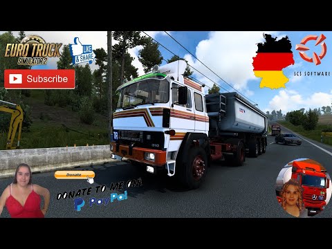 Euro Truck Simulator 2 (1.41 Beta) Magirus-Deutz Transeuropa v2.0 Delivery in Germany + DLC's & Mods