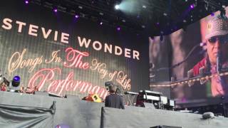Stevie Wonder - Performing  KNOCKS ME OFF MY FEET 10.07.2016 - Hyde Park