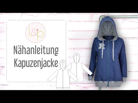 Nähanleitung lillesol Kapuzenjacke - ein Sweat-Jacke mit Kapuze und Reißverschluss nähen
