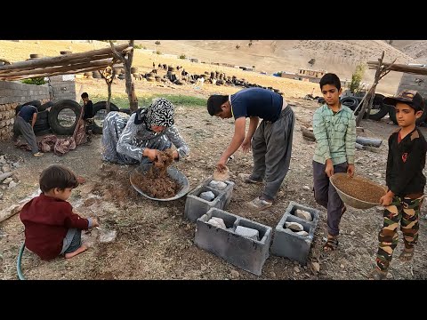 Quick and easy construction of an outdoor oven by the Rahima's family