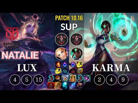SB Natalie Lux vs Karma Sup - KR Patch 10.16