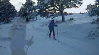 preview picture of video 'Snow cover and Nordic Skiing at Slochd 5th Feb 2009'