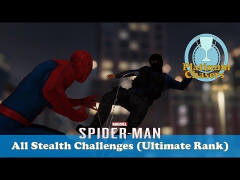 All Taskmaster Stealth Challenges (Ultimate Rank) - Spider-Man (PS4)