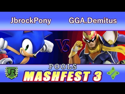 Mashfest 3  POOLS - JbrockPony (Sonic) vs GGA.Demitus (Captain Falcon)