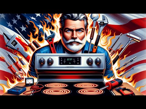 Glass Top Stove Burner Stuck on High Repair, GE appliance repair Port St. Lucie, Fl