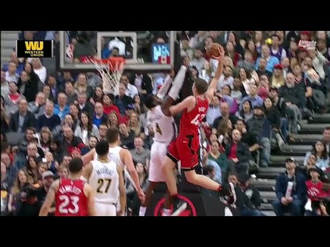 Jakob Poeltl Posterizes Paul Millsap (Raptors vs. Nuggets)