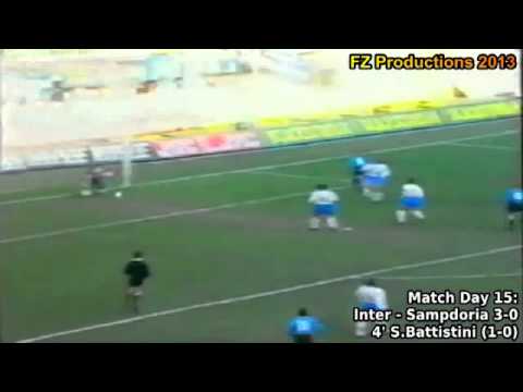 Serie A 1993-1994, day 15 Inter - Sampdoria 3-0 (S.Battistini goal)