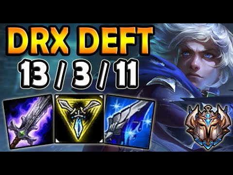 Deft EZREAL ADC vs CAITLYN - Patch 10.16 Ranked Korea ✔️