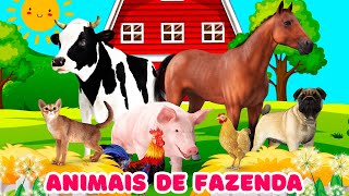 Animais de fazenda para crianças | Sons de animais | Gado - Vaca, cavalo