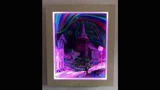 Elwida - Sleepless - Polarlights only for me - 2019, Öl auf HDF, 80 x 100 cm, im LuxoFrame