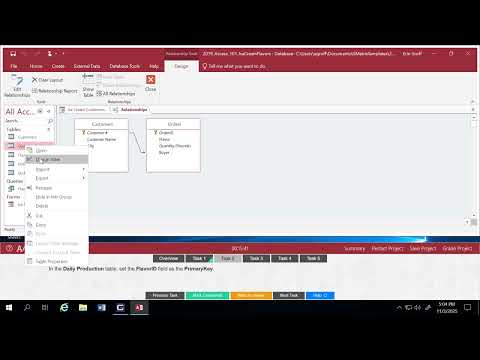 Access 2019 Practice Exam 1 Project 1