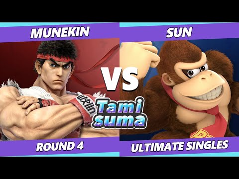 TAMISUMA 180 SSBU - Munekin (Ryu) Vs. Sun (Donkey Kong) Smash Ultimate Round 4