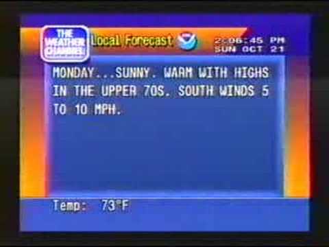 WeatherSTAR 4000 Emulator - October 21, 2007