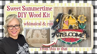 🍉🌻🐝 Sweet Summertime DIY Wood Kit Whimsical and Cute! Rust-Covered CottagebyChristina