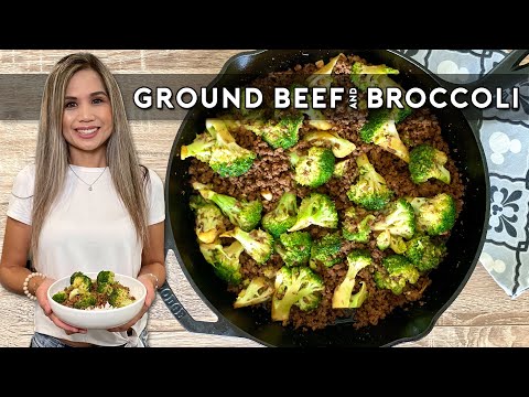 BEEF & BROCCOLI | EASY GROUND BEEF AND BROCCOLI STIR...