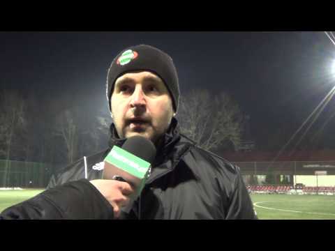 Trener Radomiaka Jacek Magnuszewski po sparingu Legionovia Legionowo - Radomiak Radom (30.01.2015)