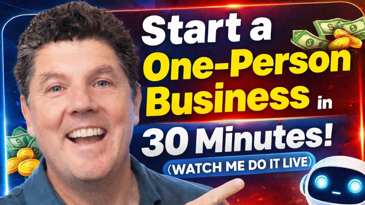How to Start a 1-Person Business in 30 Minutes (Watch me build it live!)