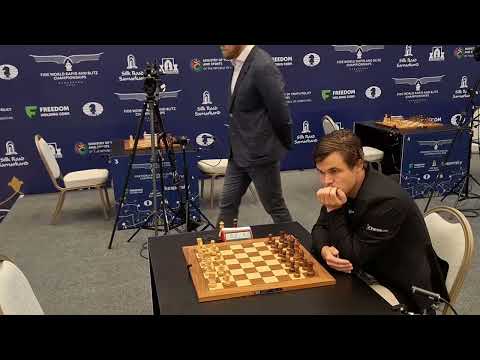 GM Khismatullin Denis vs GM Magnus , Round 2 , rapid WCC,2023