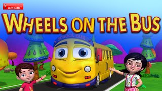 The Wheels on the Bus Go Round and Round Nursery Rhyme for Children