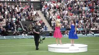 Katherine Jenkins and Farrel Smith at Wimbledon Roof Operning - Amazing Grace