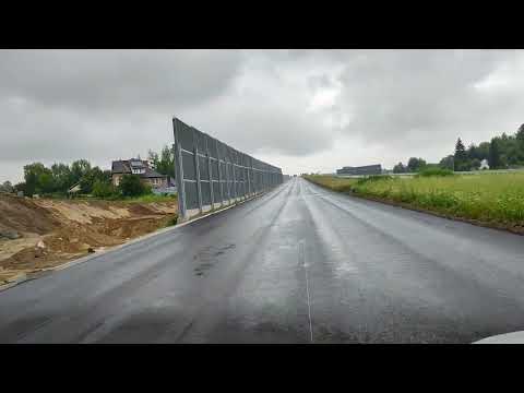 Przejazd trasą główna od km 625+100 do 624+70