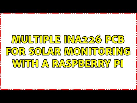 Multiple INA226 PCB for solar monitoring with a Raspberry Pi (2 Solutions!!)