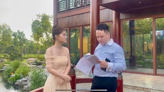 Thanh Phong ôn bài cho Hà Quỳnh Như tại Vườn Thượng Uyển trước khi thi học kỳ II