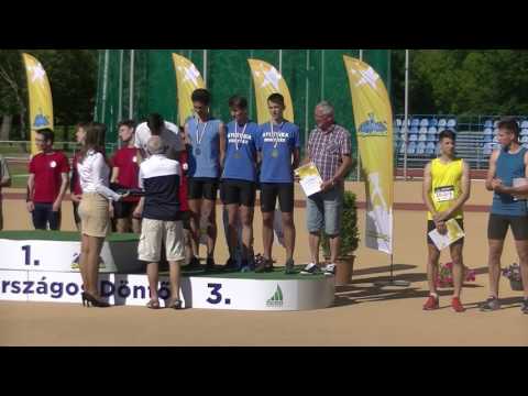 2017.05.28. atlétika Diákolimpia fiú 4x400 m Székesfehérvár eredményhirdetés SZTE Gyak. Gimn. Szeged