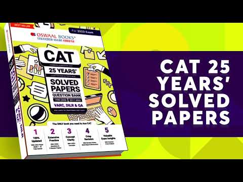 Oswaal CAT 25 Years' Chapter-wise and Topic-wise Solved Papers Question ...