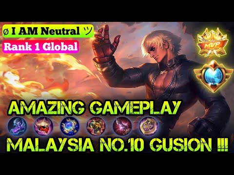SUPER GAMEPLAY FROM SUPREME NO.10 MALAYSIA,4800+ GUSION MATCHES [TOP 1 GLOBAL GUSION MOBILE LEGENDS]