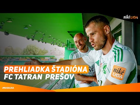 Takto vyzerá štadión FC Tatran Prešov. Sprievodcami sú hráči