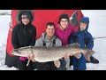 Video Thumbnail for 44 inch Northern Pike Caught Ice Fishing