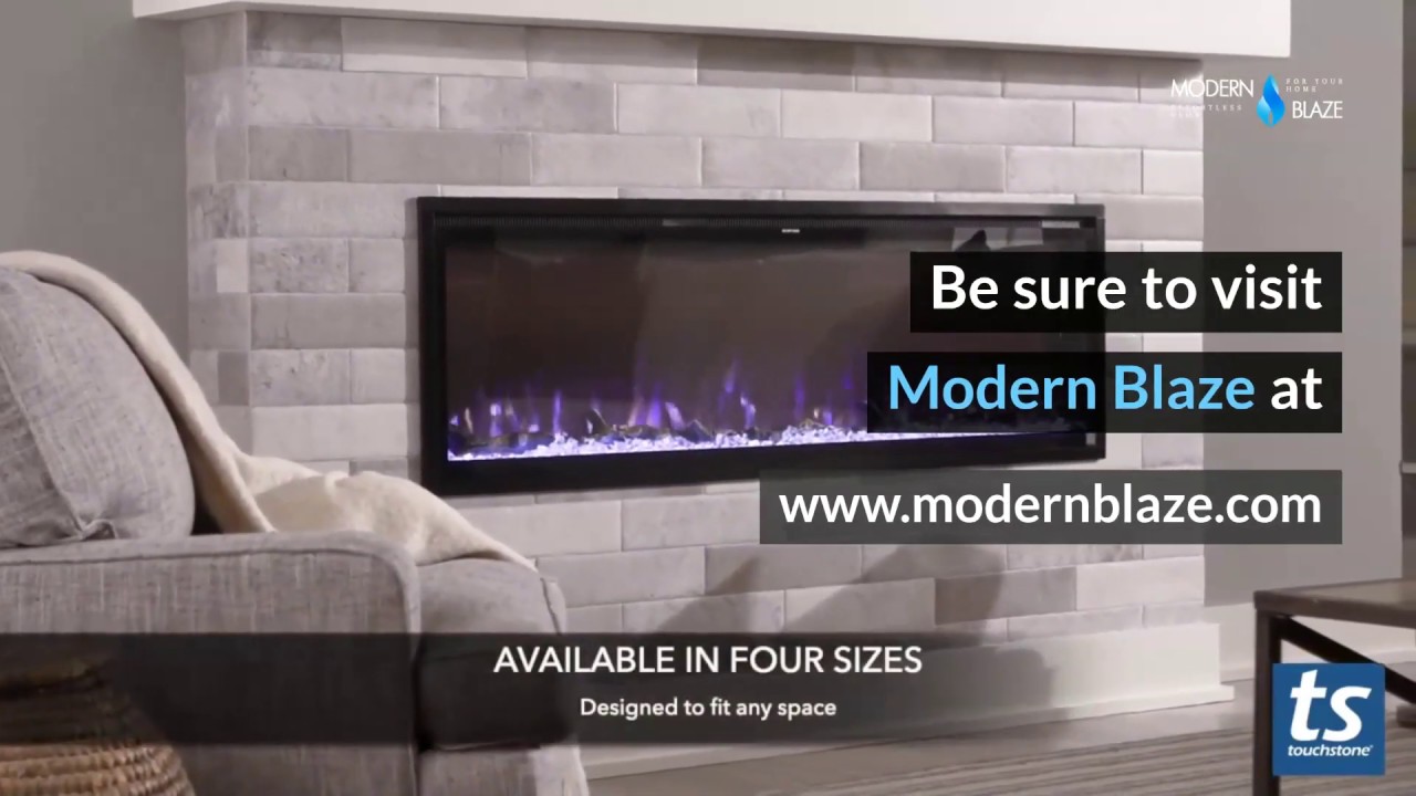 Touchstone Sideline Elite Outdoor Built-In Electric Fireplace — Modern Blaze