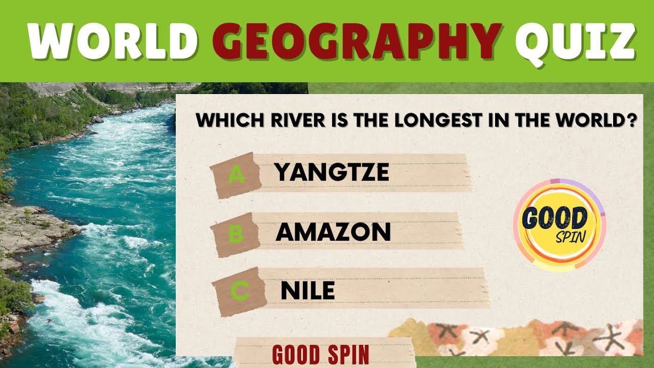 Geography Quiz | How Good Is Your Geography Knowledge? #generalknowledge #geography #goodspin