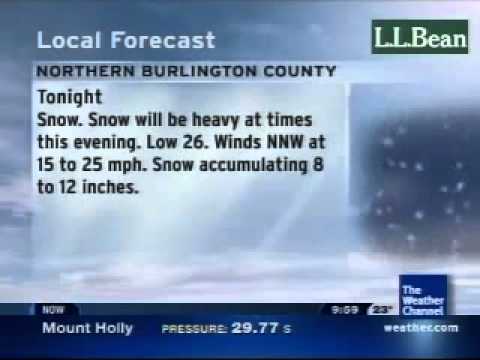 Weather Channel Christmas Blizzard Warning Intellistar December 19, 2009