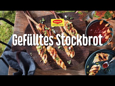 Gefülltes Stockbrot (Einfaches Rezept)