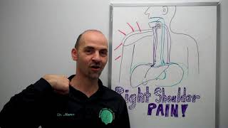 right shoulder pain from the gall bladder irritating the diaphragm - markham chiropractor