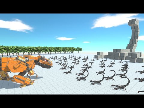 100 Emperor Scorpions vs ALL TEAMS Animal Revolt Battle Simulator