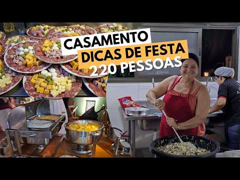 Wedding for 220 People 🎉 Full Menu and Lots of Good Food! 🍽️