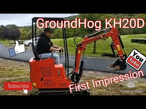 GroundHog KH20D 20 Horsepower Diesel Mini Excavator