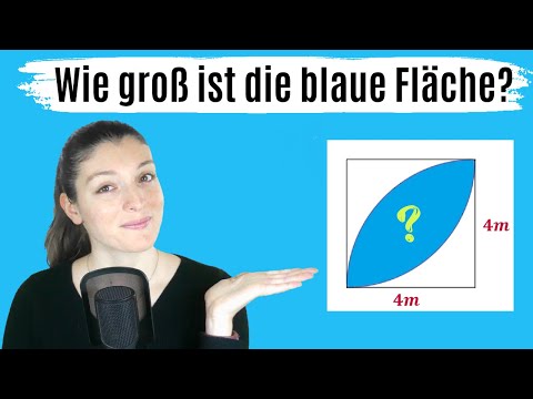 Mathe RÄTSEL Geometrie (BESTIMME die blaue FLÄCHE!)