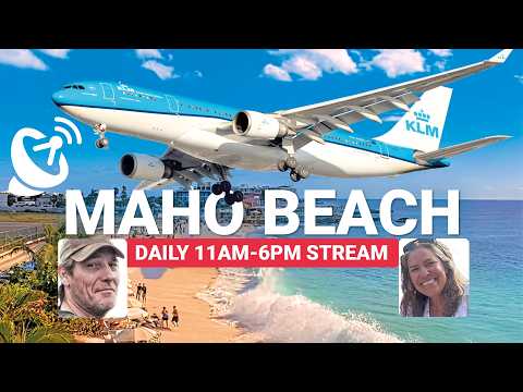 LIVE SXM Airport March 6 ✈️ -  Maho Beach Sint Maarten