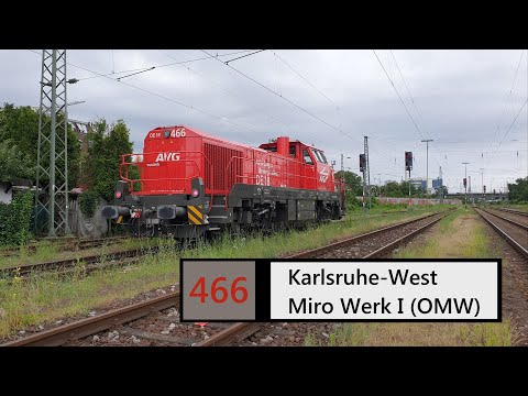 AVG Führerstandsmitfahrt Karlsruhe-West - Miro