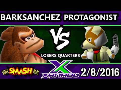 S@X 136 - Barksanchez (Donkeykong) Vs. Protagonist (Fox) SBB64 Losers Quarters - Smash 64