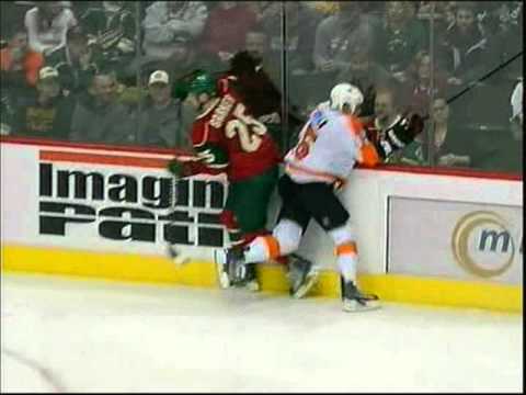 Cal Clutterbuck nails Kimmo Timonen