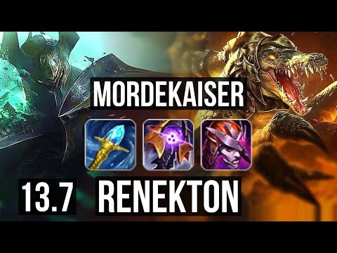 MORDE vs RENEKTON (TOP) | 68% winrate, Legendary | TR Diamond | 13.7